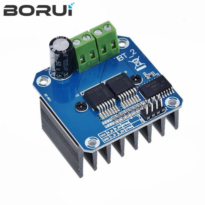 Double BTS7960 43A H-bridge High-power Motor Driver module/ diy smart car Current diagnostic for Arduino