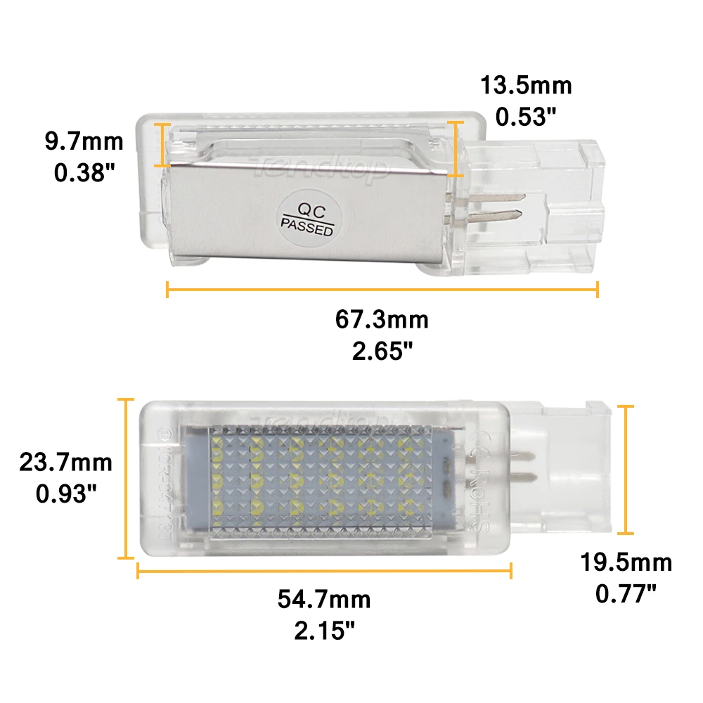 Auto Led Voetenruimtebekleding Licht Bagage Compartiment Handschoenenkastje Lampen Voor Vw Golf Polo Passat Tiguan Jetta Caddy Up T5 T6 touareg Scirocco