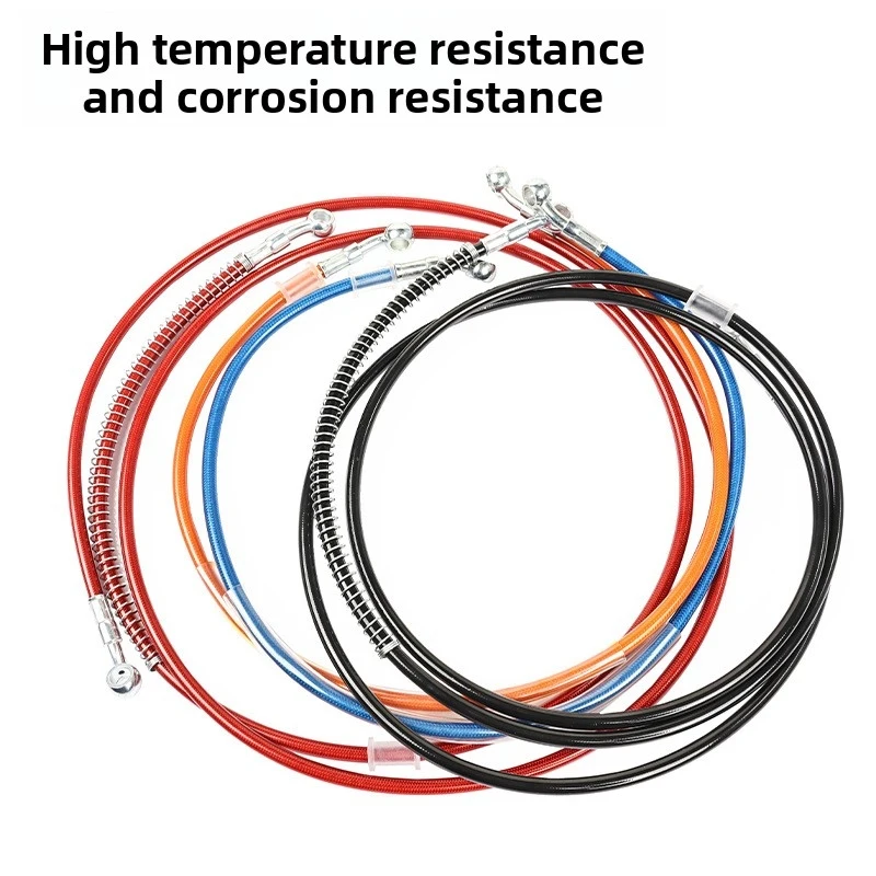 Electric scooter high-pressure steel hose hydraulic brake pipe, universal brake fluid hose, motorcycle modified disc brake hose - view 4