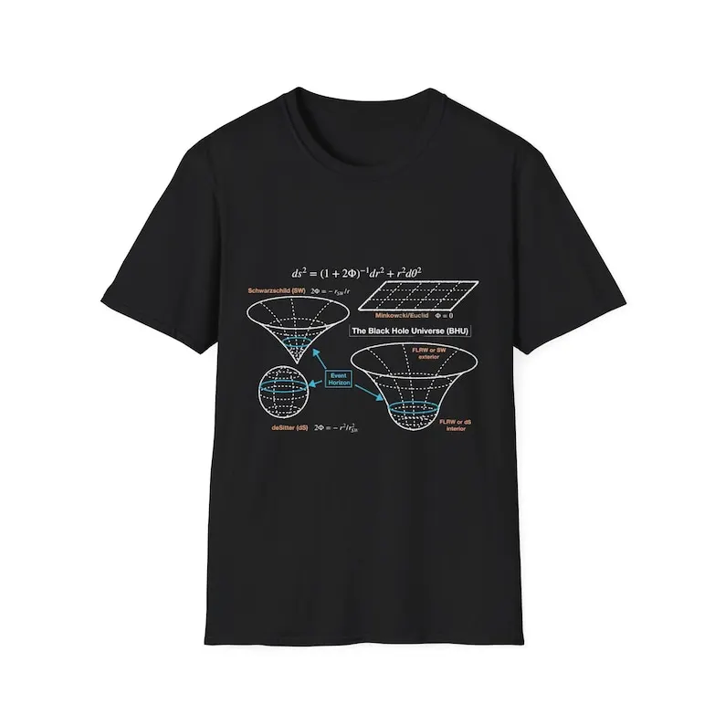 Physics equation T-Shirt,Black hole shirt,black hole universe shirt,Schwarzschild solution shirt