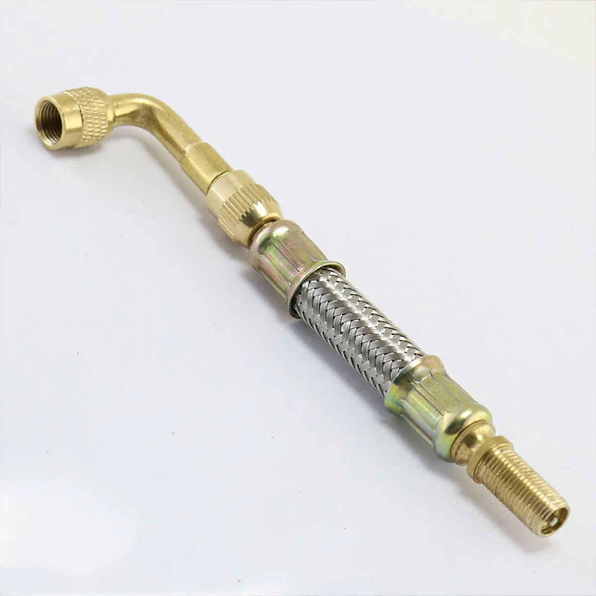 

3Pcs Tire Stem Extension Adapters 90 Degree Curved Inflator Converter for Truck Car Motorcycle Rv Trailer Heavy-Duty Vehicles