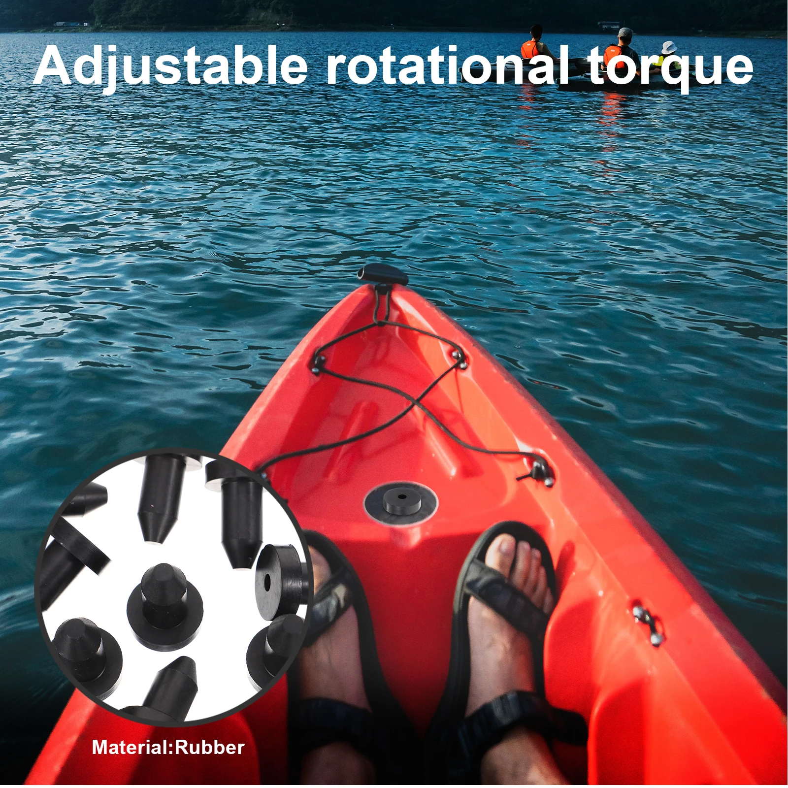 

6pcs Rubber Drain Plug for Kayak Canoe Boat Scupper Water Blocking Kit with Long Service Life Stable Performance