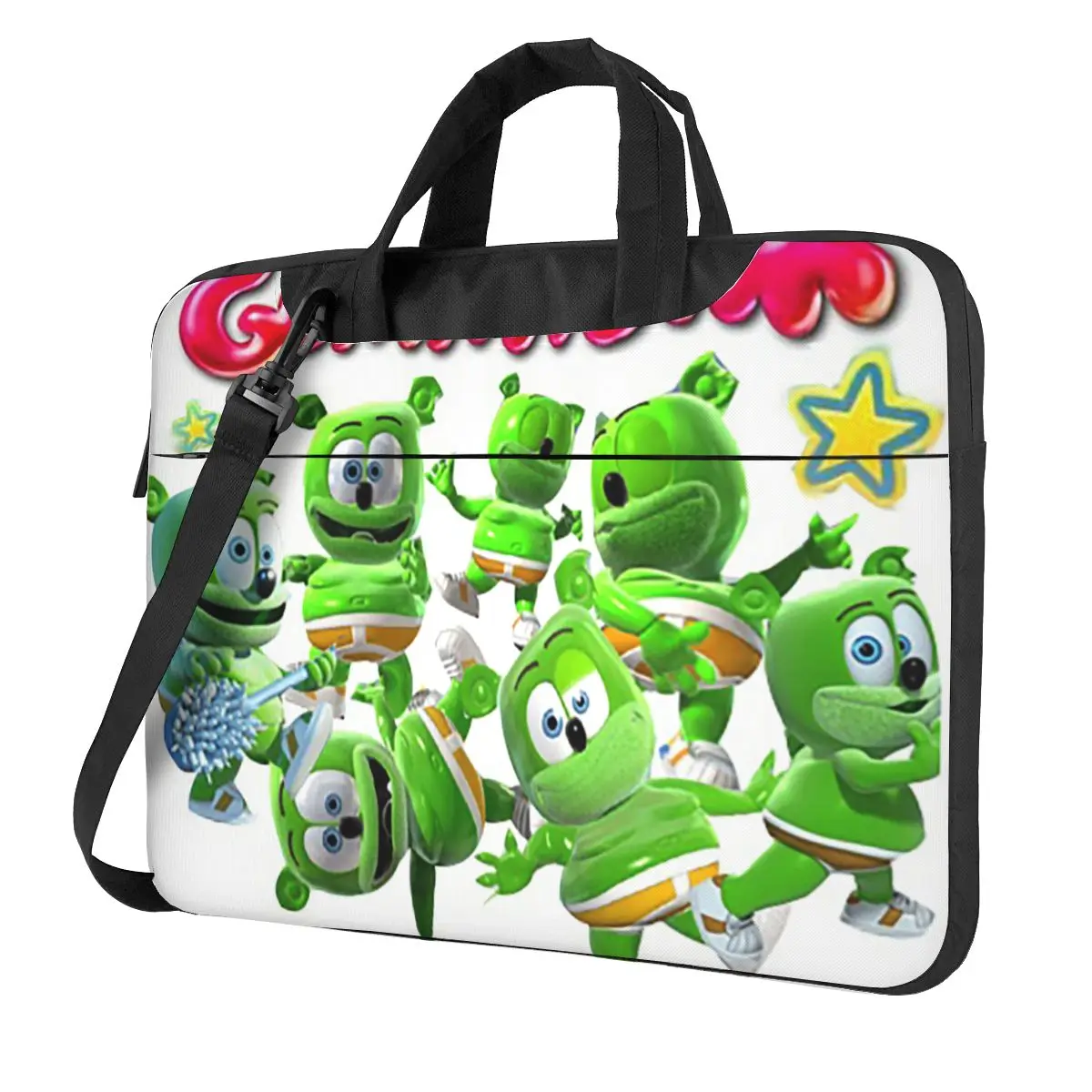 Gummibar (the Gummy Bear) Crossbody Laptop Bag Case Computer Bag 13 14 15.6 Inch Notebook Pouch for Macbook Pro Lenovo