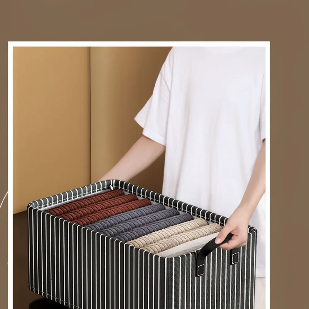 Sturdy Fabric Drawer Organizer Box Collapsible Storage Container For Closet Trousers Tshirts Sorting Appliance