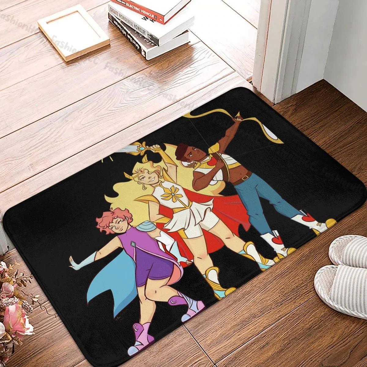 She Ra Princess of Power Kitchen Non-Slip Carpet She-Ra - Best Friend Squad Flannel Mat Entrance Door Doormat Home Decor Rug