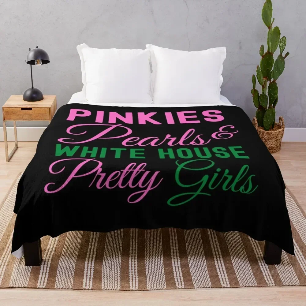 

Pinkies Pearls White House Pretty Girls Kamala Harris Aka Throw Blanket Warm Accent Blanket for Living Room Decoration