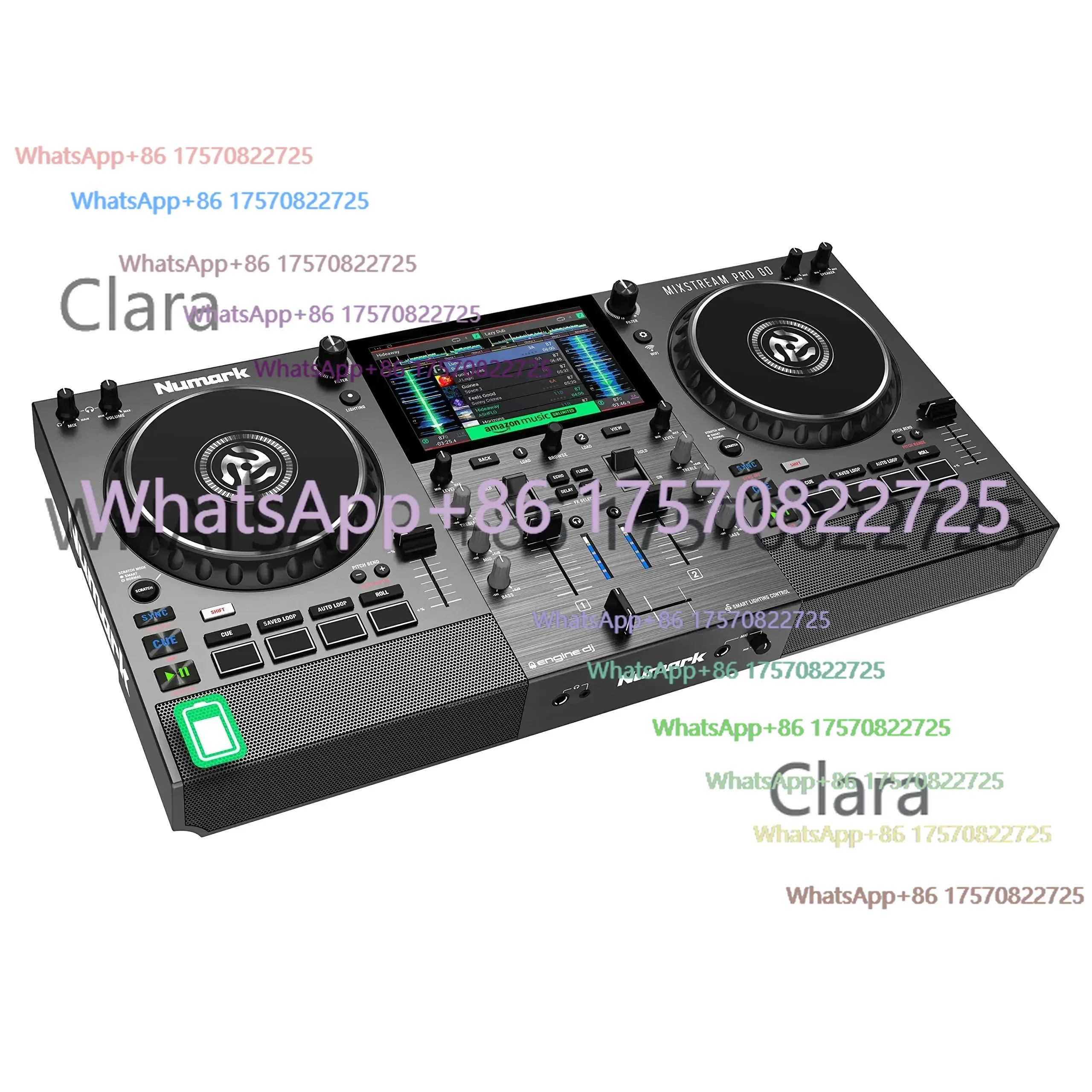 Clara Tools Store, 100% de Descuento en Ventas, Controlador de DJ Autónomo Numark Mixstream Pro Go con Batería, Clara Tools Store