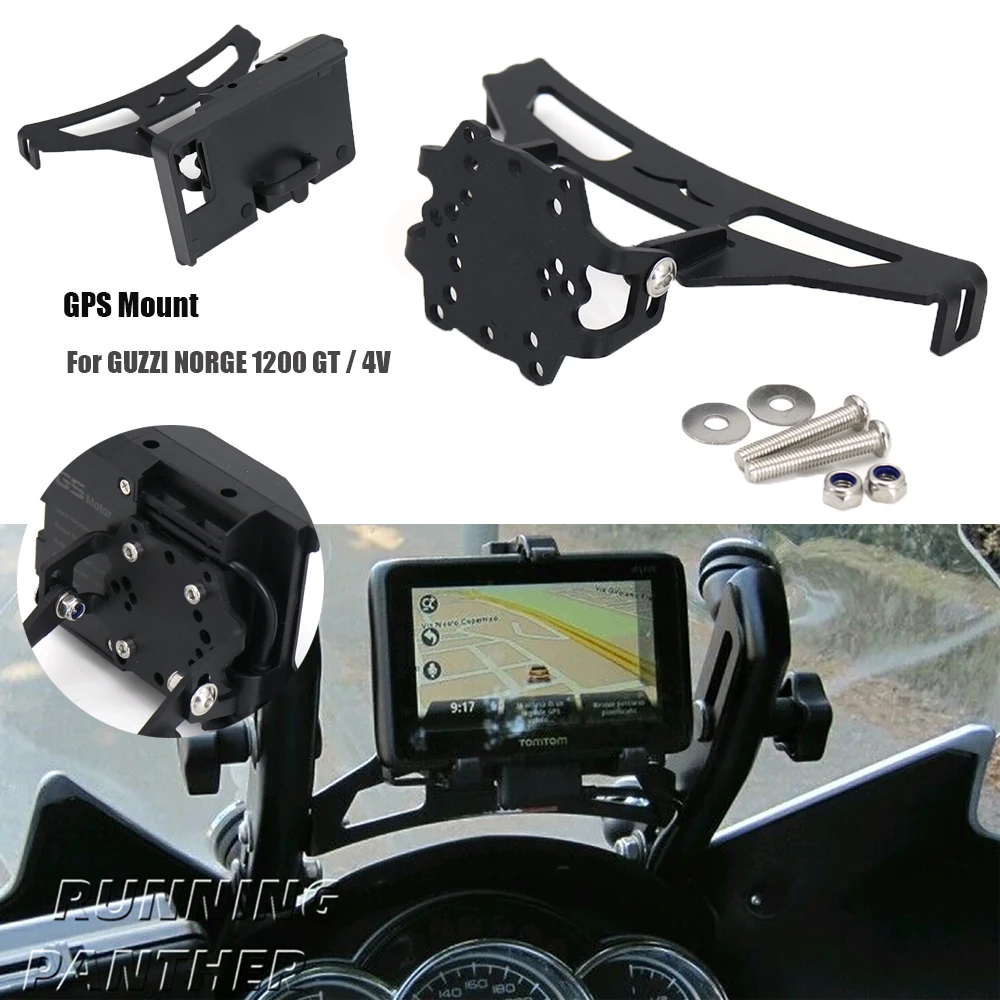 For GUZZI NORGE 1200 GT / 4V Motorcycle Accessories For STELVIO NTX 1200 Phone Stand Holder GPS Mount Navigaton Plate Bracket