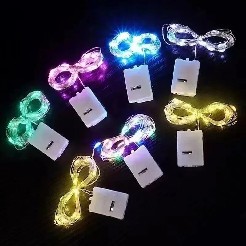 3/2/1m 20PCS Wholesale LED String Lights Copper Silver Wire Garland Light Fairy Lights Party Room Decoration Christmas Wedding