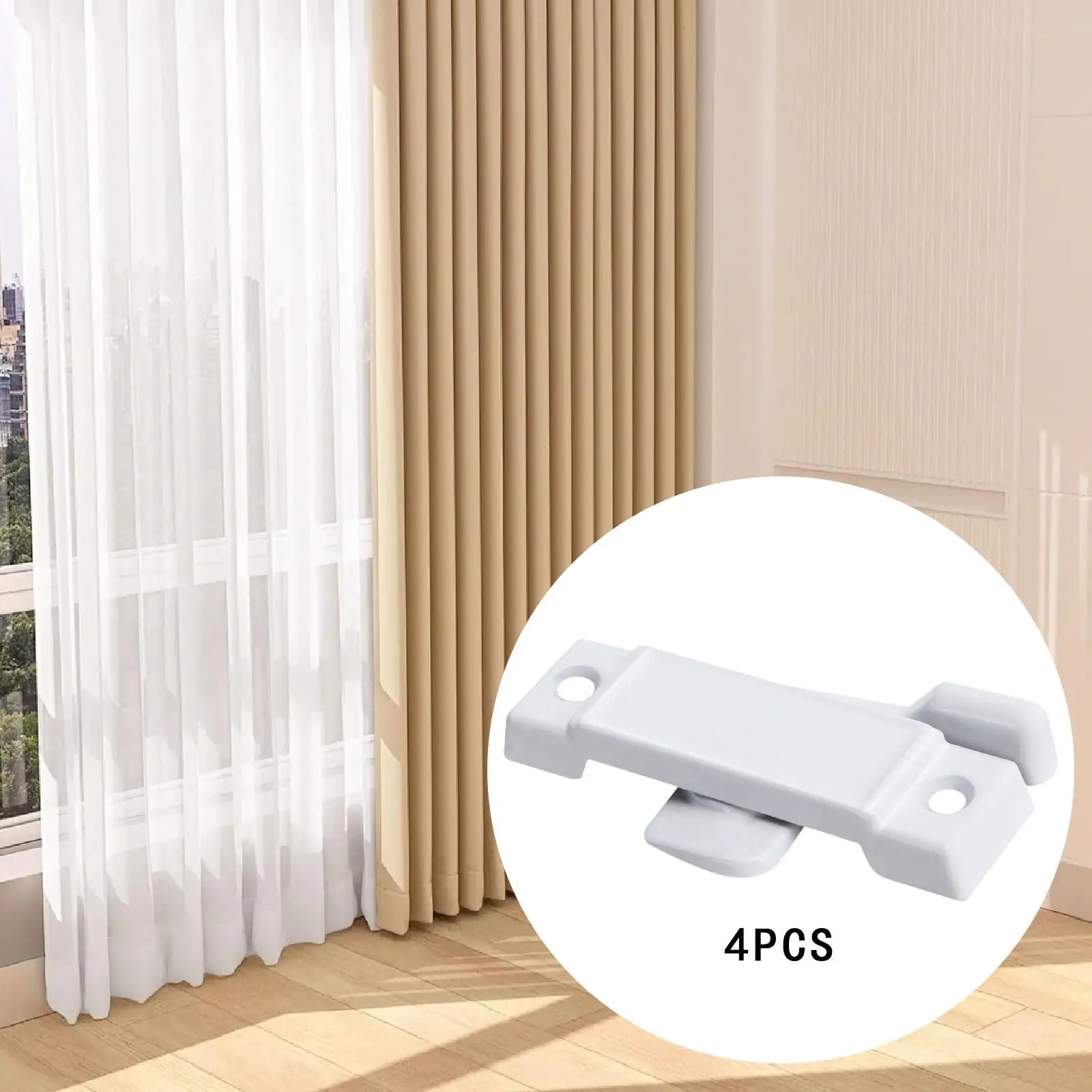 4x Window Sash Locks Sash Keepers Childproof Security Pet Kids Protection Falling Protect 2-1/4 inch for Room