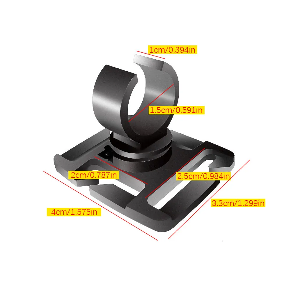 

Swivel U Ring Flashlight Work Backpack Lamp Outdoor Hike Climb Pack Light Holder Water Pipe Pole Tool Clamp Shoulder Tape Clip