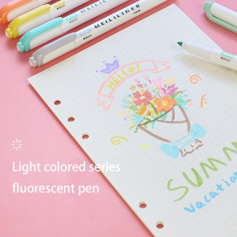 25 Colors Highlighters Pastel Markers Dual Tip Fluorescent Pen For Art Drawing Doodling Marking School Office Stationery