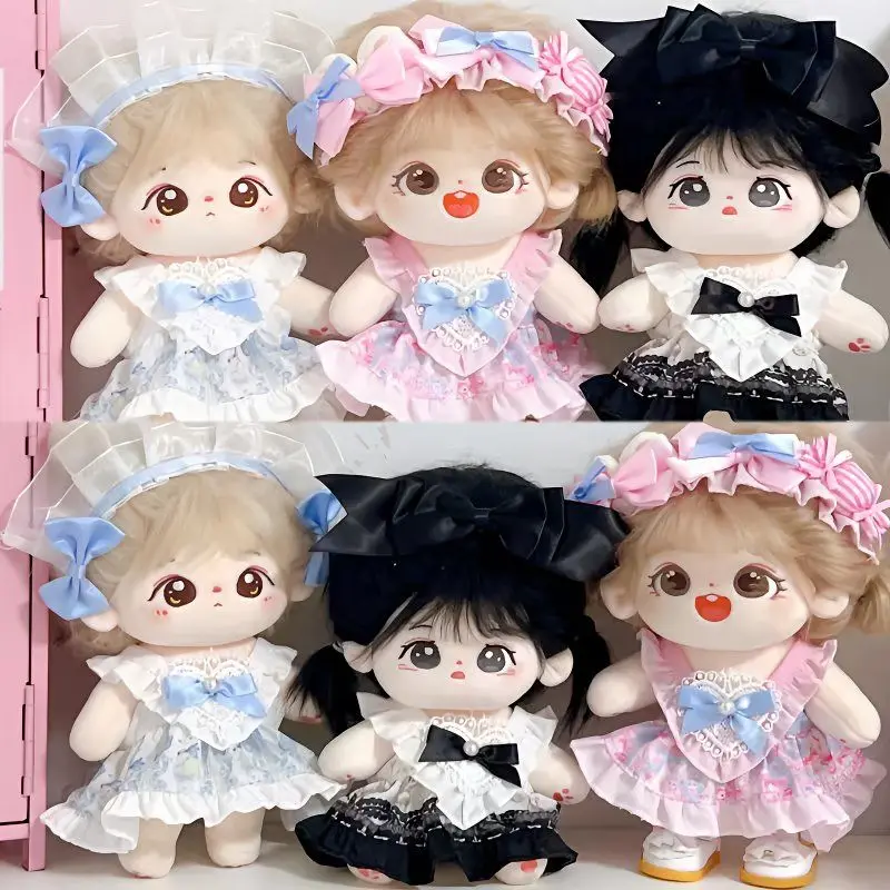 20cm baby dress, cute Lolita-style dress, cotton doll princess dress set view 5