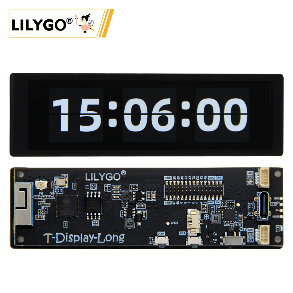 LILYGO® T-Display-S3-Long 3.4-inch Touch Display ESP32-S3 Development Board  TFT LCD Wireless Module WiFi Bluetooth 16MB Flash