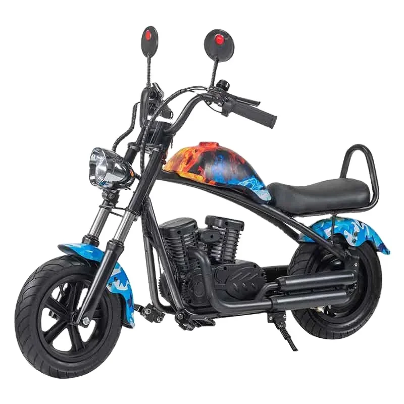 2024 Nieuwe 2-wielige Kids Elektrische Harley Motorfiets 24V 180W Elektrische Quad Voor Kinderen Van 5-12 Jaar