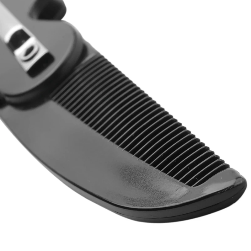 2ชิ้นผู้ชายผู้หญิงสวยงามทำด้วยมือคลิปหนีบผมแบบพกพาที่หนวดหวีจัดแต่งทรงผมแบบพกพา