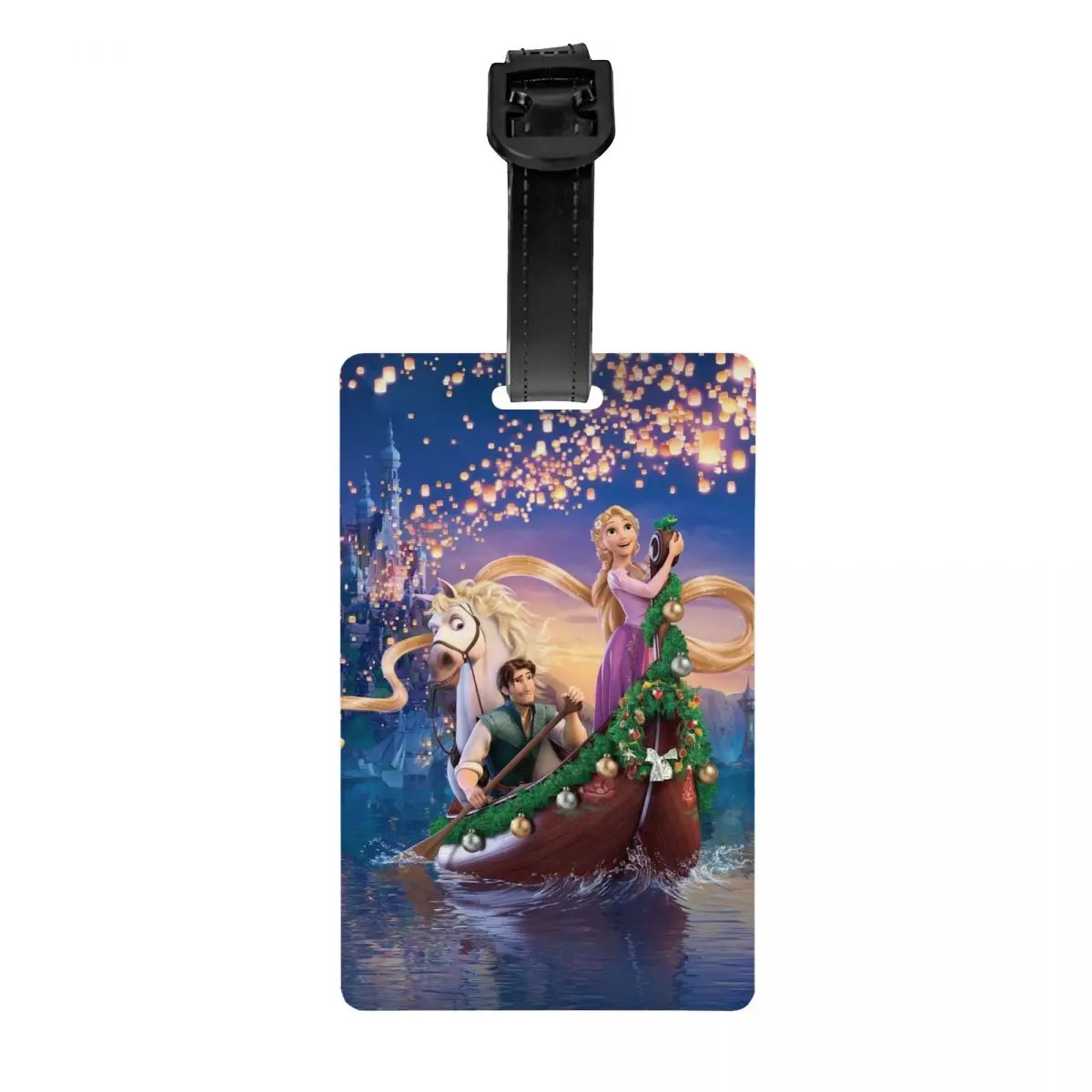 

Пользовательские Flynn Rider Запутанная гребная багажная бирка Защита конфиденциальности Багажные бирки Дорожные сумки Этикетки Чемодан