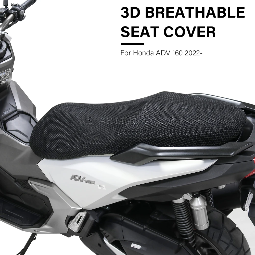 

Passenger Driver Breathable Seat Cushion For Honda ADV 160 ADV160 ADV 2022- Motorcycle Parts Seat Cover Cowl