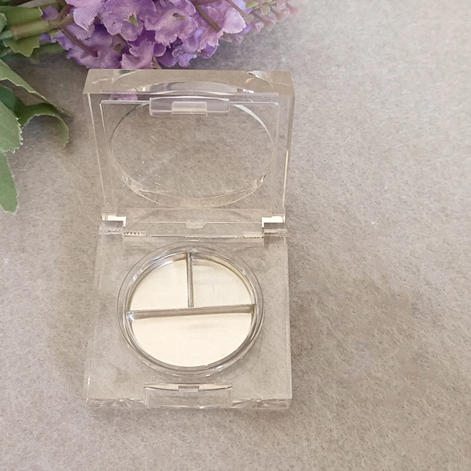 

1 set 1 Set Empty Eyeshadow Pan Case Refillable Makeup Container Blush Organizer Travel Accessories Powder Storage Box