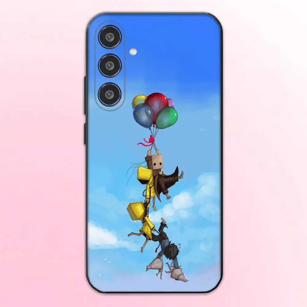 حافظة هاتف Game Little N-Nightmares لهاتف سامسونج جالاكسي A73، A72، A71، A70، A53، A52، A51، غطاء أسود ناعم آخر