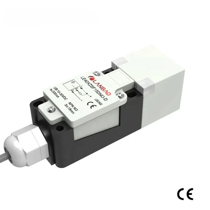 

Rectangular 40*40mm size LE40XZ series terminal way multiple analog output proximity sensor