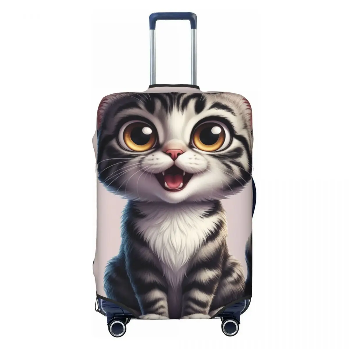 

Cute Cat Luggage Cover Elastic Travel Suitcase Protective Covers Suit For 18-32 inch