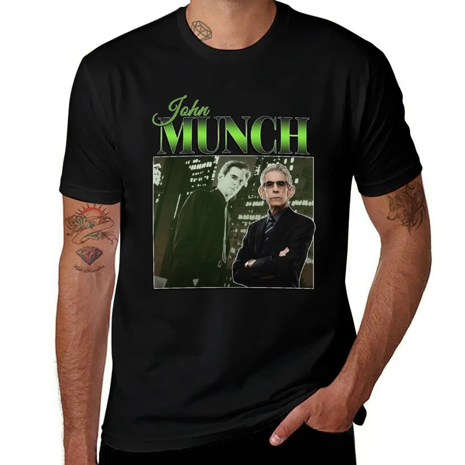 

John Munch 90s Inspired Vintage Homage T-Shirt Durable Work Wear T-Shirt