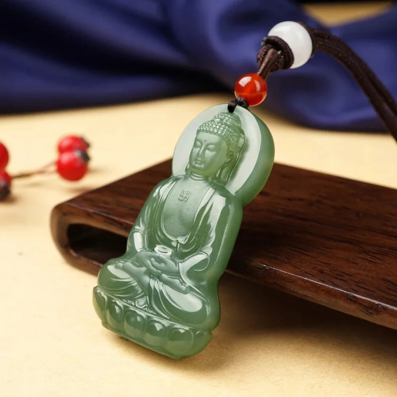 Great Tathagata Tianyu Buddha Pendant Zodiac Signs Of Sheep And Monkey, Guardian Deities, Treasure Va
