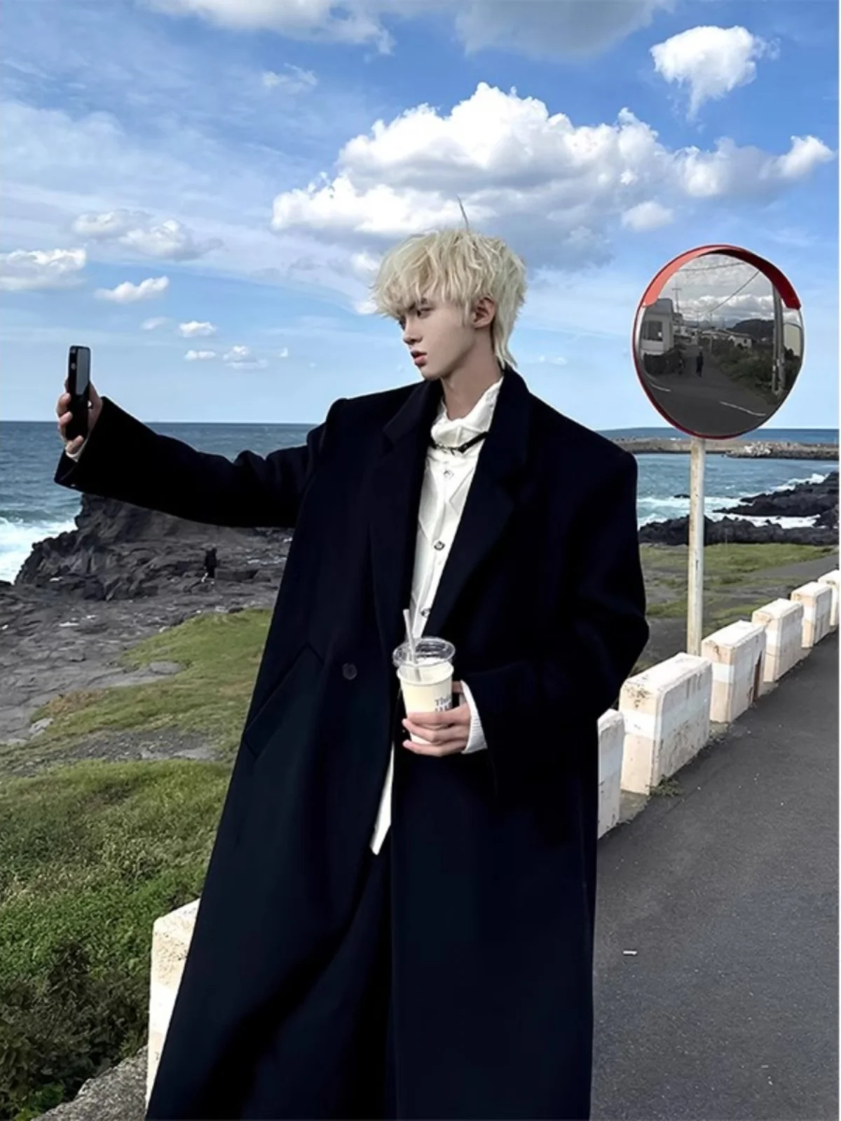 

Мужское шерстяное пальто Cleanfit Briti Sle, осенне-зимняя модель Sli Haome, ветровка средней длины, верхняя одежда