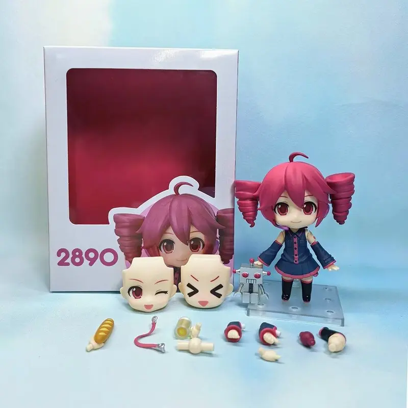 Nendoroid # 2890 # 2344 Kasane Teto 2.0 Actionfigur Utau Virtuelle Sängerin PVC Sammlerstück Anime Figur mit Wechselgesicht Fangeschenke