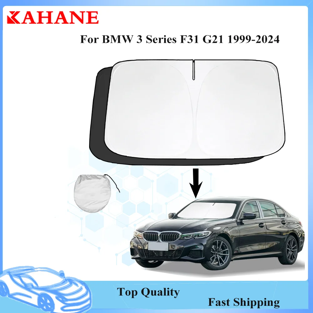 

High quality Car Sun shade Front Rear Window Film Windshield Visor Cover UV Protect Reflector For BMW 3 Series F31 G21 1999-2024