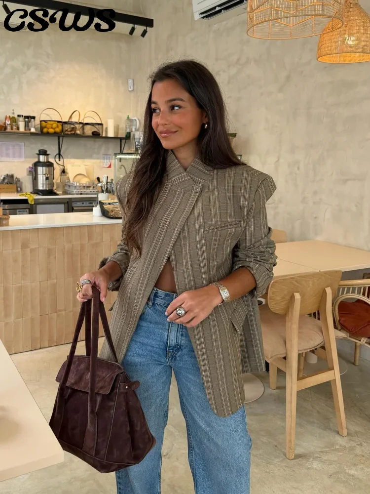 Elegante Conjunto de Blazer y Pantalones para Mujer, Chaqueta Entallada de Manga Larga con Cierre de un Botón, Pantalones Rectos de Cintura Alta, Traje de Primavera 2026