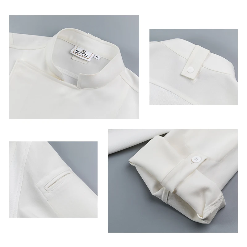 Летняя униформа шеф-повара для ресторана, кухонный Топ для приготовления пищи, рубашка для приготовления пищи, куртка, кухонные комбинезоны, искусственная одежда для пекарни