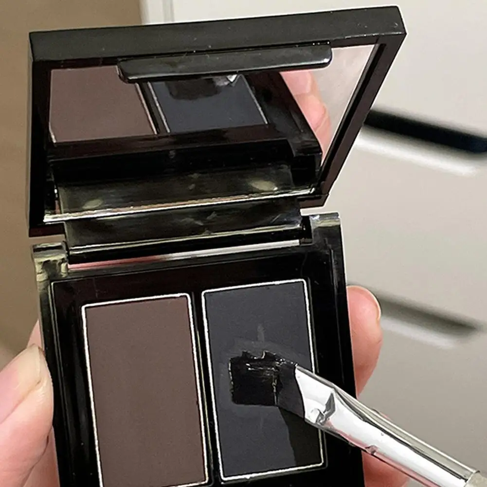 

Double Color Waterproof Matte Eyeliner Powder Quick Smooth Eye Brown Black Cosmetics Makeup Dry Formula Makeup Natural Shad G9M7