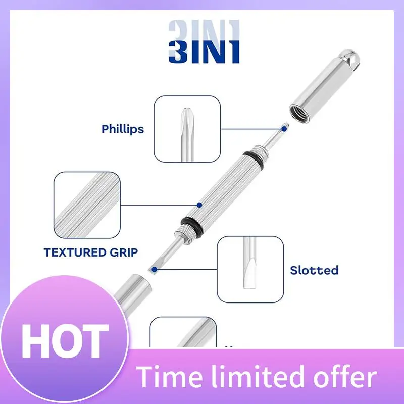 

B69C 100 Pieces Mini Eyeglass Screwdriver 3 In 1 Eyeglass Repair Kit For Glasses Watch Electronics Jewelry Repair