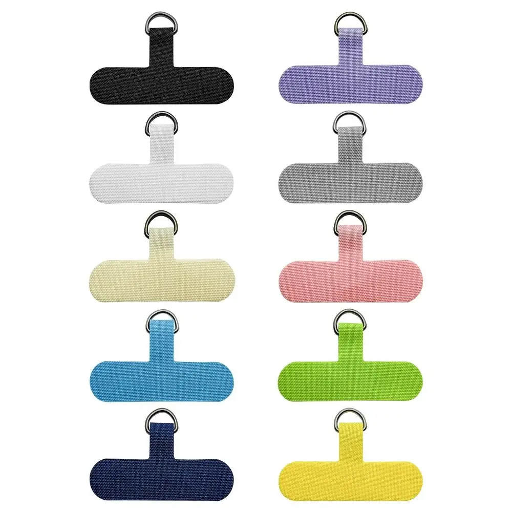 5pcs Multi-color Phone Case Lanyard Card Spacer Curing Cloth Denim Clip Piece Lanyard Rope Anti-Universal Back Clip Piece