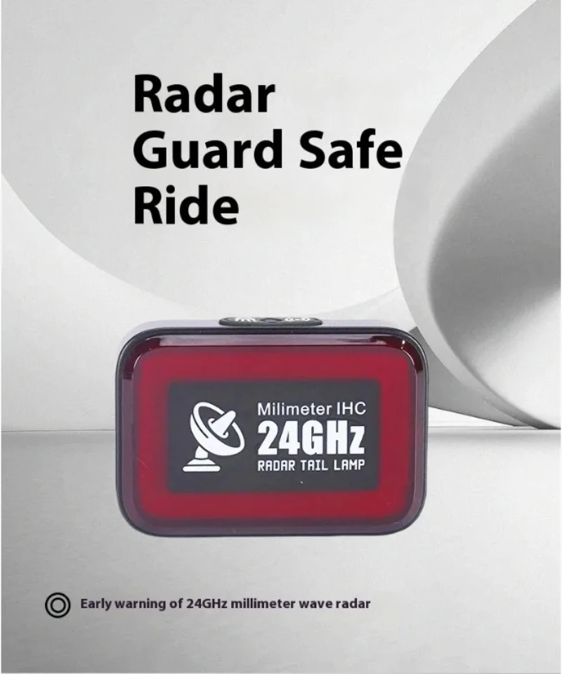 

Radar Bicycle Taillight Rechargeable Led Bike Light Flash Tail Rear Lights Intelligent Warning Lamp Mtb Road Bike Accessories