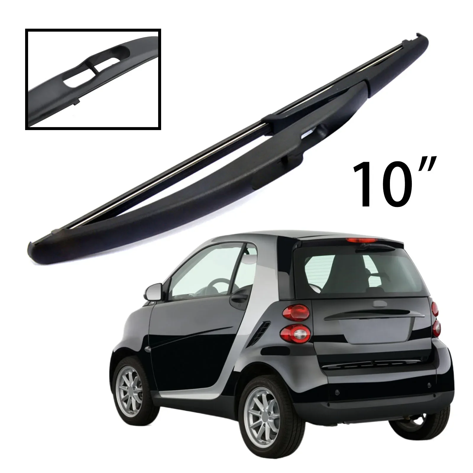 

10" Rear Windshield Windscreen Washer Wiper Blade For Smart Fortwo Coupe 451 2007-2014 Car Accessories Accsesories