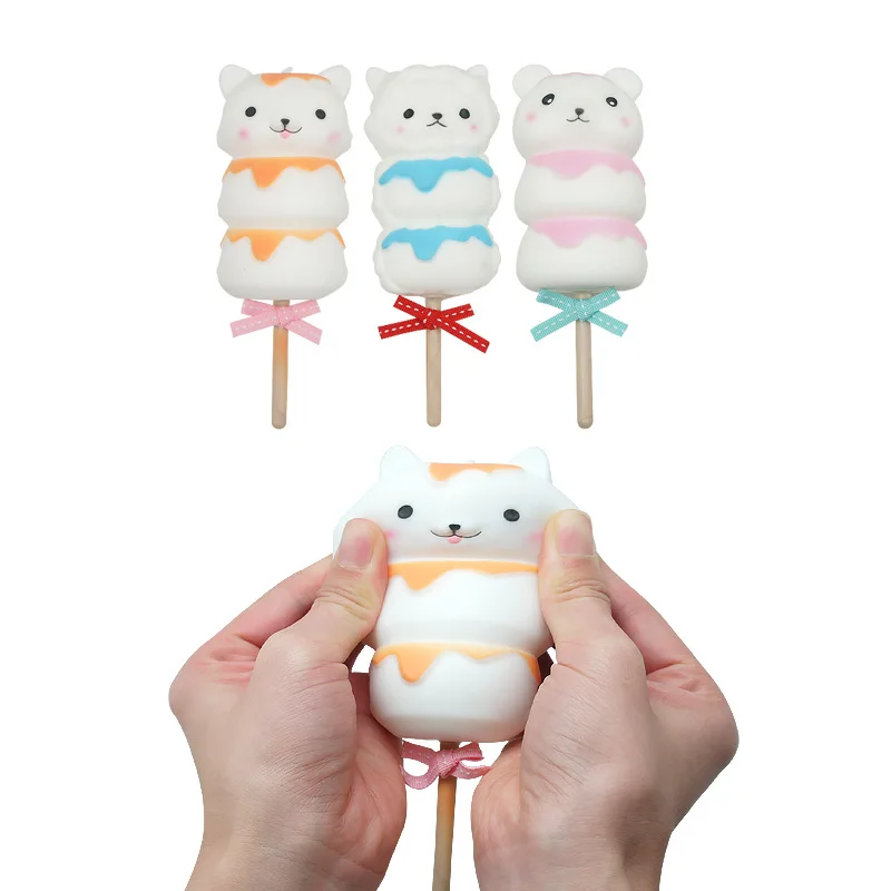 

Cartoon Sheep Pinch Toys Funny Animal Stress Relief Toy Wacky Simulation Food Marshmallow Skewers Children Holiday Birthday Gift