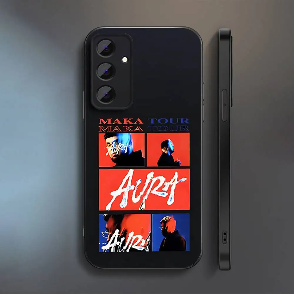 حافظة هاتف Singer Maka Aura 2025 لهاتف سامسونج S 25,24,23,22,30,21,10,9,Ultra,Plus,Lite,FE,4,5G حافظة سوداء ناعمة #2