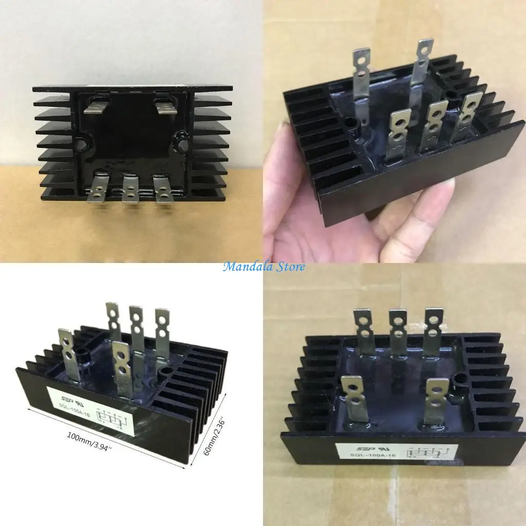 

U2JC 5 Terminals Bridge Rectifier 100A 1600V 3 Phase Diode Bridge Rectifier AC to for