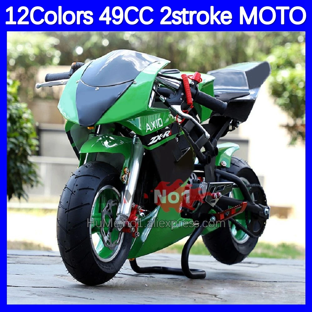 49CC 2Stroke Mini Motorcycle Small Buggy Scooter Superbike Moto Bikes Gasoline Adult Child Mountain ATV Off-road Vehicle MOTO