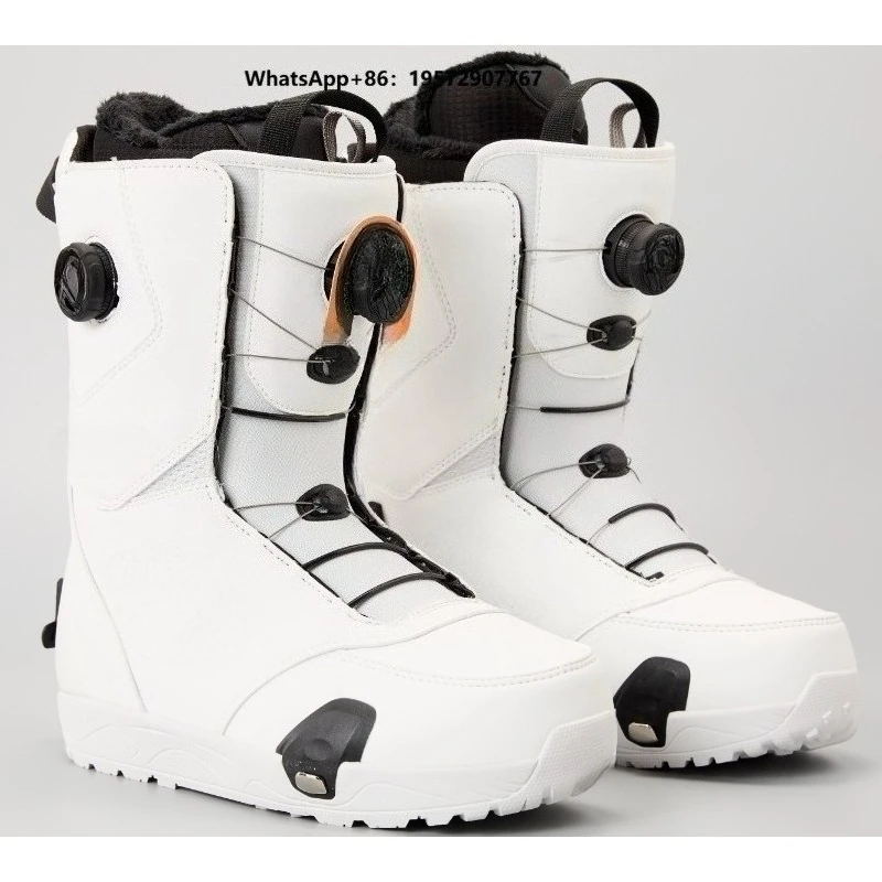 Adult Men's Snowboard Boots Resistant Step-on Lace-up Quick Drying Ski Shoes  Closure Freestyle Snowboard Boots