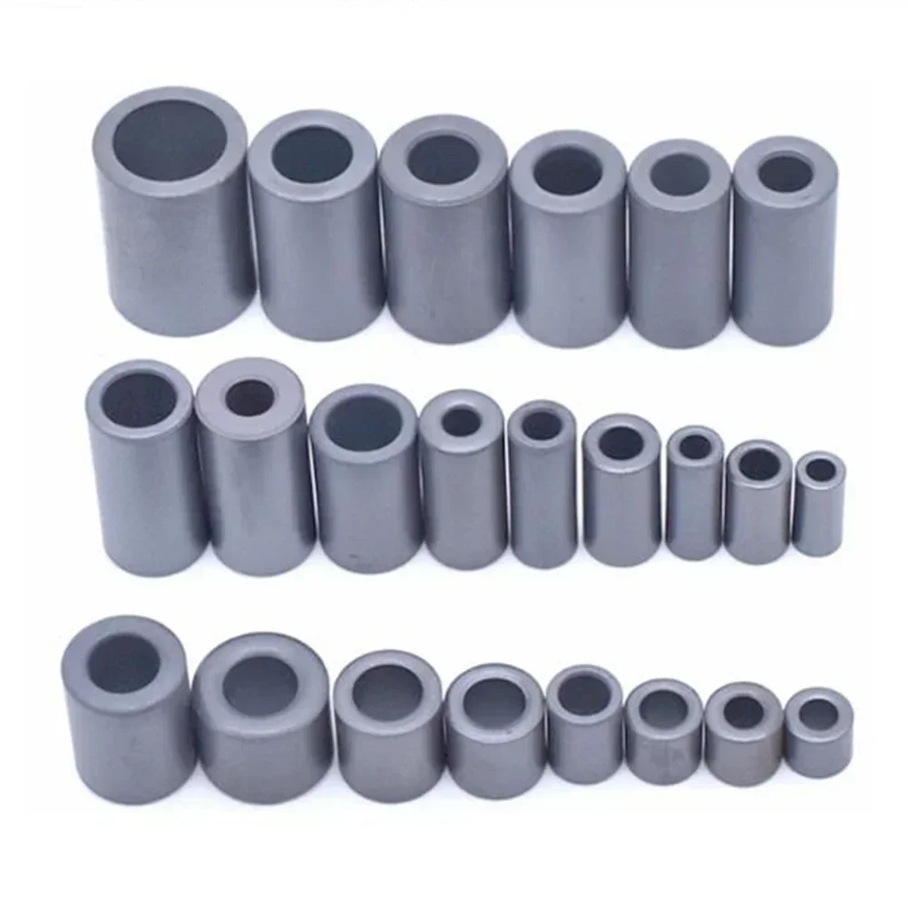 Nickel Zinc Ferrite Magnetic Ring 10 Ratio 10pcs 13A/m Force 400 Induction Anti-interference Black Circular Core