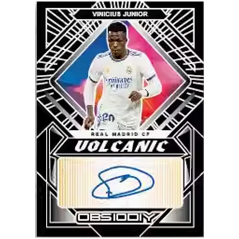 2024 Panini Diy Obsidian Specular Refraction Ballsuperstar Card Ronaldo Haaland Fan Gift Collection Card