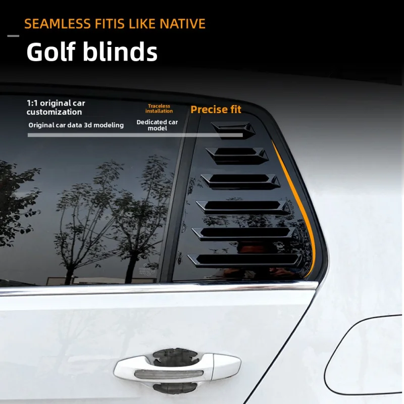 Window Blinds Shades Sticker for Volkswagen Golf MK7 7 5 GTI R 2013 2019 Car Window Tint Decoration Auto Accessories Custom Fit