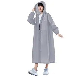 Long Raincoats EVA Impermeable Waterproof Rain Coat Men Women Travel Hooded Beam Port Rain Poncho For Fishing Camping