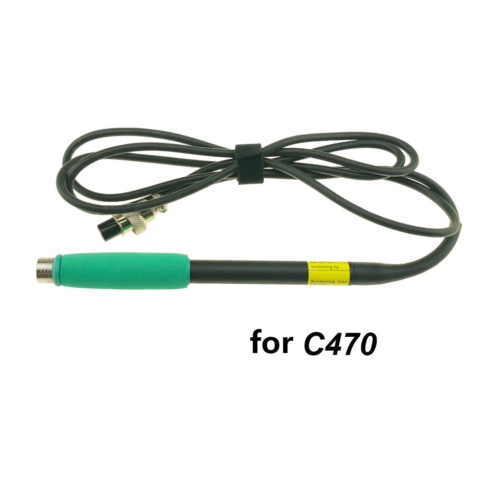 for Soldering Iron Handle for C470 Station Fits For JBC Tips 500W 48V GX12-5 Connector ABS Plastic 155mm Green or Black