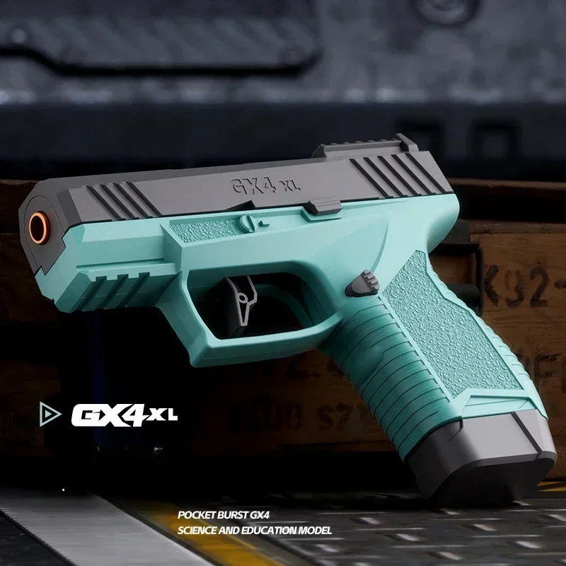 Mini Gx4 Taschen-Spielzeugpistole mit kontinuierlichem Hülsenauswurf, Lehrmodell, Soft-Dart-Launcher, Blowback-Airsoft-Handblaster – Detail 4