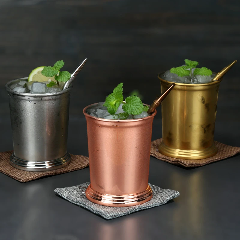 

350ml Mint Julep Mug Stainless Steel Cocktail Mug Mixed Drinks Mug Martini Mojito Drink Bar Party Beer Mugs